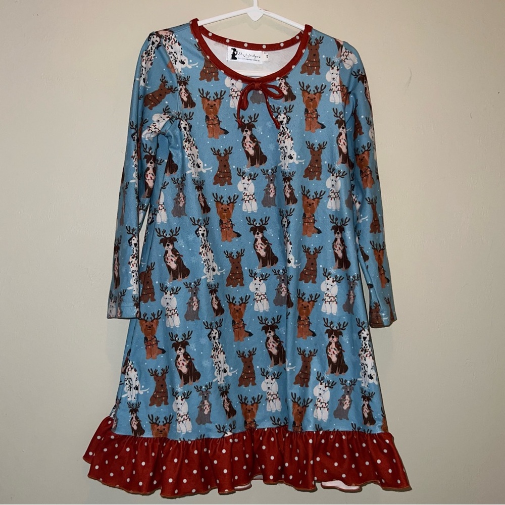 Lily & Londyn Christmas Puppies Nightgown